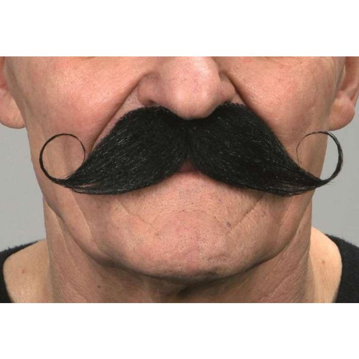 Bigote negro talla única 1 Bigote negro talla única 1