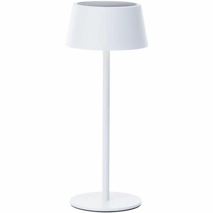 Brilliant BRI4004353437700 Lámpara de Mesa Exterior PICCO LED Solar 5W Blanco Metal y Plástico