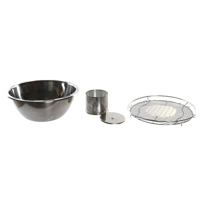 Barbacoa DKD Home Decor Negro Plateado 34.5 x 25 x 34.5 cm 4 Barbacoa DKD Home Decor Negro Plateado 34.5 x 25 x 34.5 cm 4