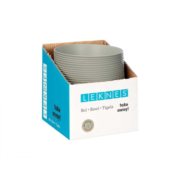 Bol Conico Grd Gris 3 L Leknes 24X10CM (24 Unidades) 1 Bol Conico Grd Gris 3 L Leknes 24X10CM (24 Unidades) 1