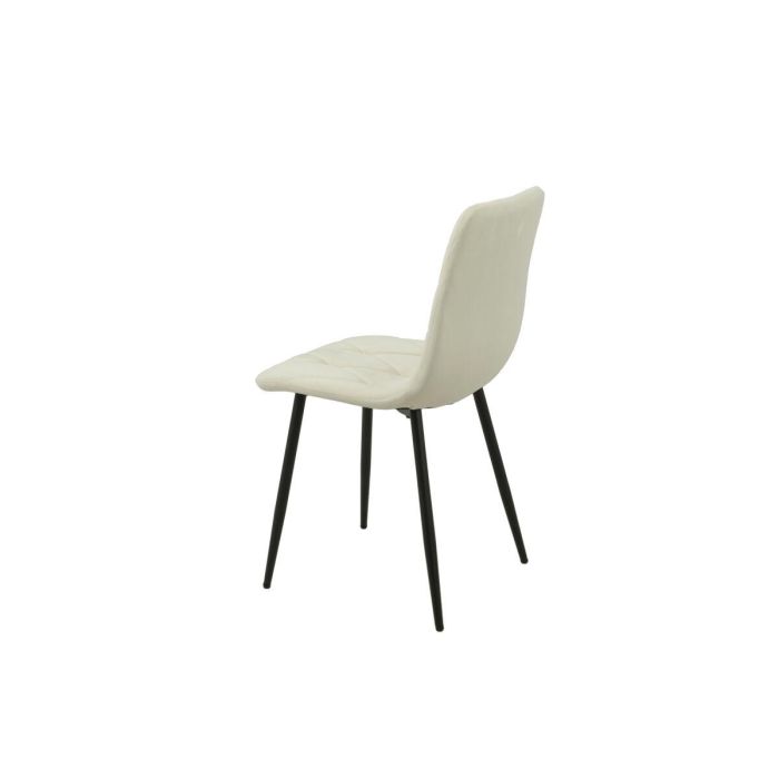 Silla Romimex Blanco Terciopelo Metal 45 x 89 x 55 cm 2