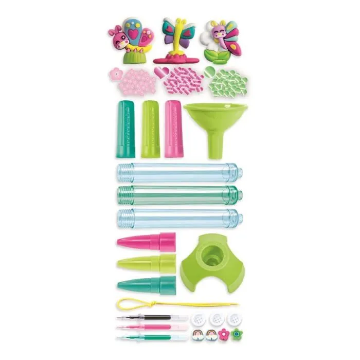 Clementoni 8005125188734 Crea tus Bolígrafos Maravillosas Mariposas Kit 3