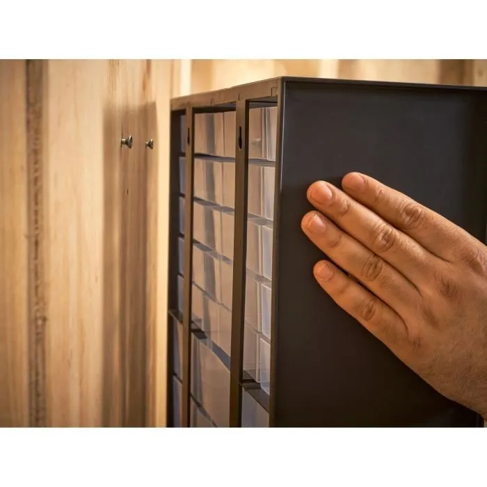 Stanley Almacenamiento 39 Compartimentos Vacíos Armario Marco Polipropileno Montaje Pared 4