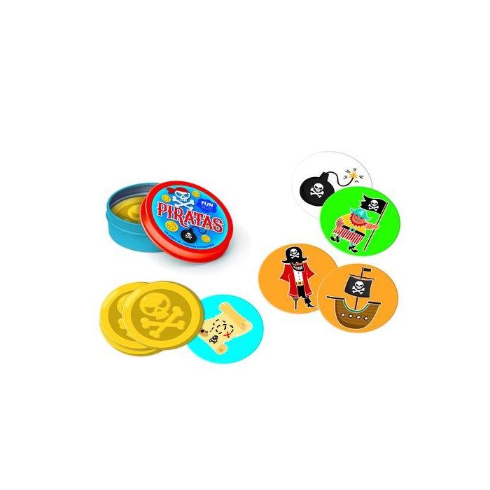 Juego Imagiland Cartas Redondas Funtastic Piratas