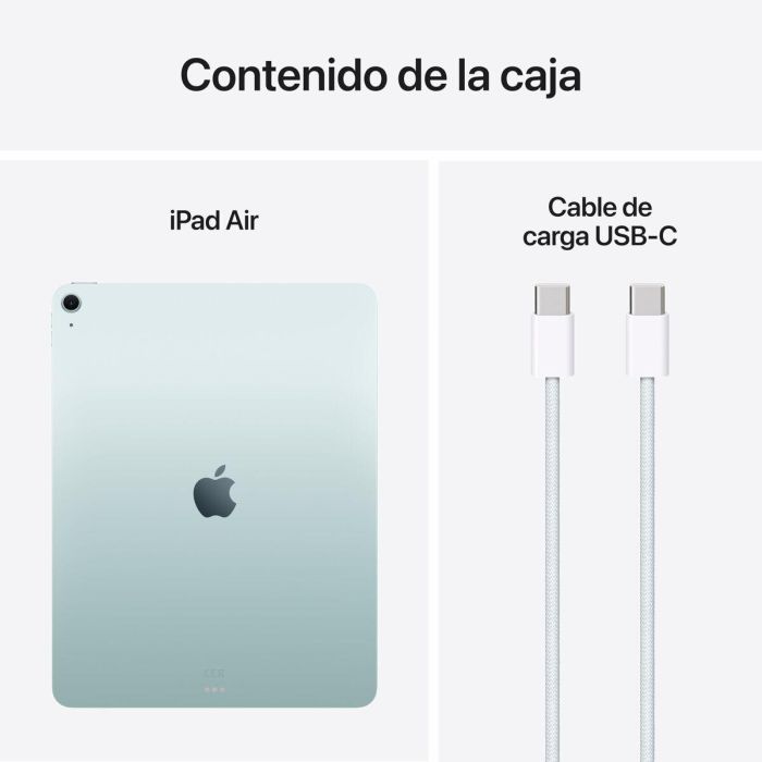 Apple iPad Air M3 13" Liquid Retina Wi-Fi 6E 128GB 8GB RAM Azul, con iPadOS 18, Cámara 12MP 4K y Touch ID. Compatible Apple Pencil Pro. 3 Apple iPad Air M3 13" Liquid Retina Wi-Fi 6E 128GB 8GB RAM Azul, con iPadOS 18, Cámara 12MP 4K y Touch ID. Compatible Apple Pencil Pro. 3