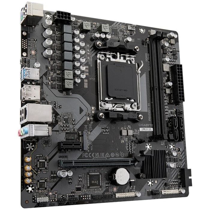 Gigabyte Placa Base A620M H AM5, AMD A620, Socket AM5, Compatible con AMD Ryzen 5/7/9 7ª Gen 2 Gigabyte Placa Base A620M H AM5, AMD A620, Socket AM5, Compatible con AMD Ryzen 5/7/9 7ª Gen 2