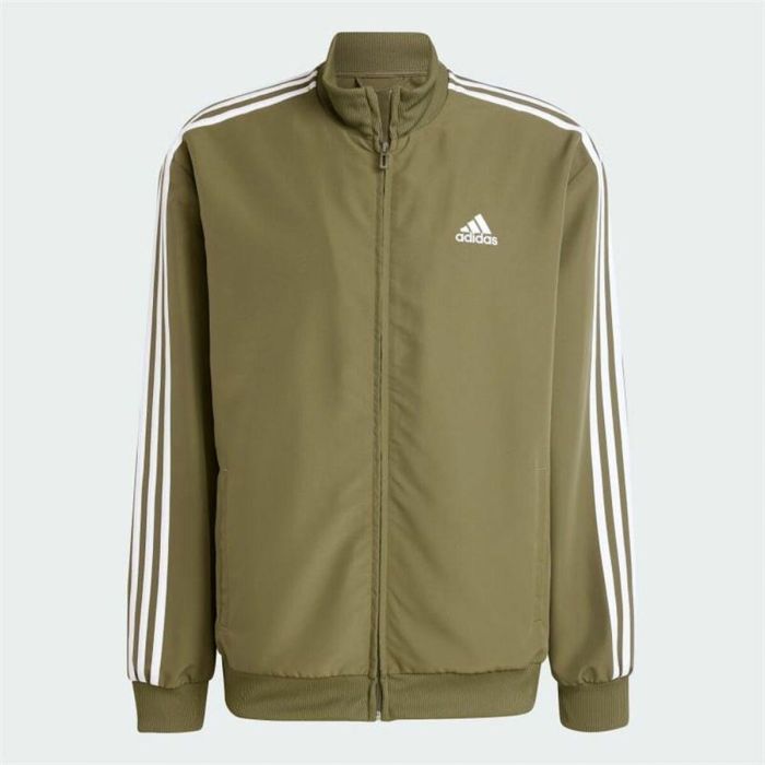 Chándal Adidas Basic 3S Woven Verde Hombre 3 Chándal Adidas Basic 3S Woven Verde Hombre 3