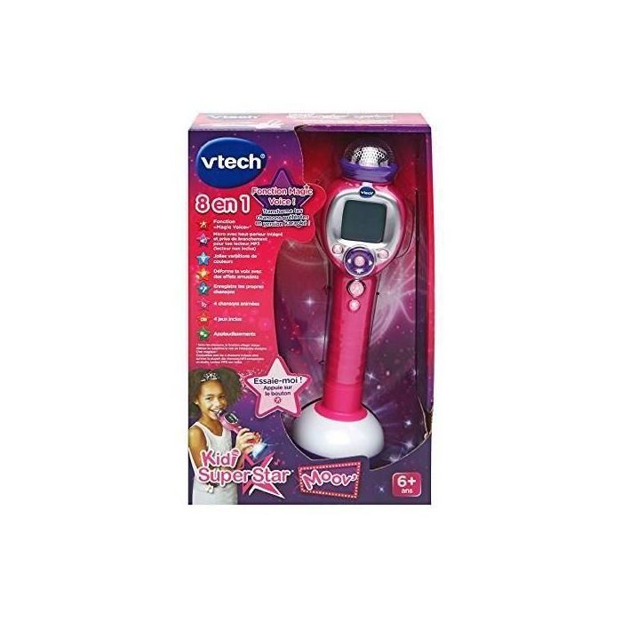 Vtech Micrófono Mágico Kidi Super Star 8 en 1: Pantalla Interactiva, Efectos de Luz, Graba Canciones. Para Niños 5-9 Años 3 Vtech Micrófono Mágico Kidi Super Star 8 en 1: Pantalla Interactiva, Efectos de Luz, Graba Canciones. Para Niños 5-9 Años 3