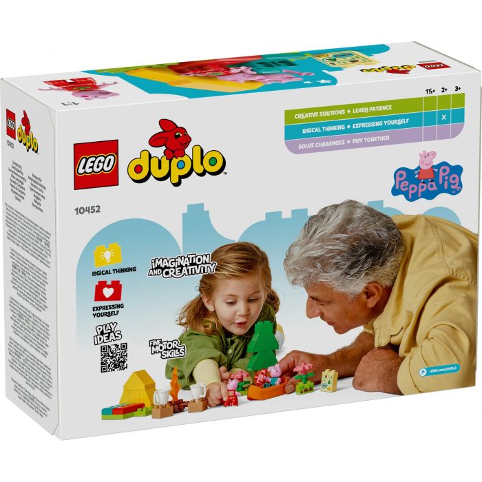 LEGO DUPLO 10452 Excursión Campestre de Peppa Pig y Papá Pig Set de Construcción para Preescolares con Tienda y Canoa 11 LEGO DUPLO 10452 Excursión Campestre de Peppa Pig y Papá Pig Set de Construcción para Preescolares con Tienda y Canoa 11