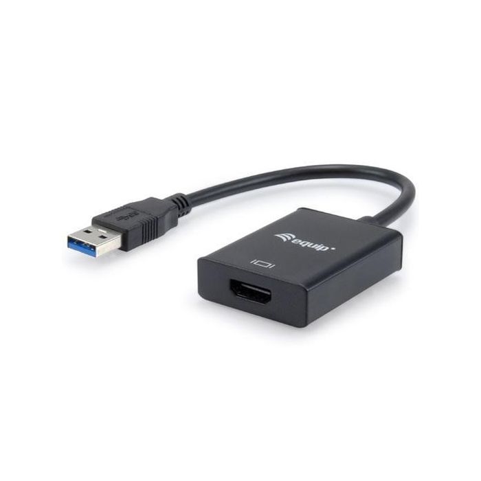 Equip Cable Adaptador Usb 3.0 Macho A Hdmi Hembra Negro