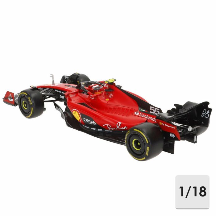 Coche Bburago Ferrari F1 Racing SF23 #55 C 1:18 5 Coche Bburago Ferrari F1 Racing SF23 #55 C 1:18 5