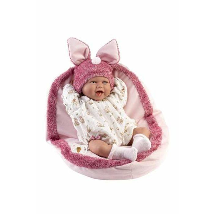 Llorens Muñeca Mimi Sonrisas 42cm con Cojín, Cuerpo de Tela y Mecanismo de Sonido, Habla Español, Incluye Pilas, +3 Años Llorens Muñeca Mimi Sonrisas 42cm con Cojín, Cuerpo de Tela y Mecanismo de Sonido, Habla Español, Incluye Pilas, +3 Años