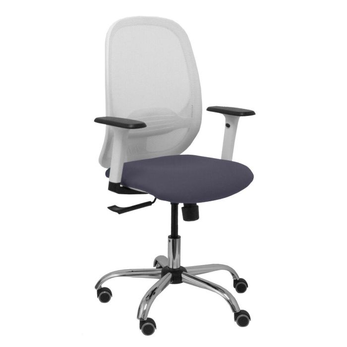 Silla de Oficina Piqueras y Crespo 354CRRP Blanco Gris oscuro Silla de Oficina Piqueras y Crespo 354CRRP Blanco Gris oscuro