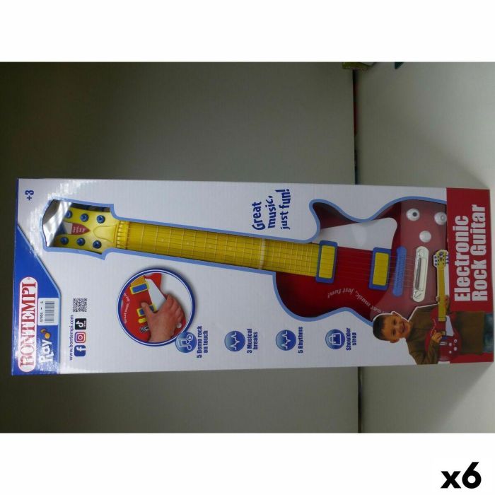 Guitarra Infantil Bontempi 20 x 56 x 4 cm (6 Unidades) 10 Guitarra Infantil Bontempi 20 x 56 x 4 cm (6 Unidades) 10