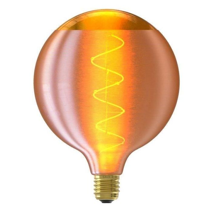 Bombilla Filamento Espiral Silk Globe G125 Oro 220-240V 4W 140lm 1800K E27 intensidad variable Bombilla Filamento Espiral Silk Globe G125 Oro 220-240V 4W 140lm 1800K E27 intensidad variable