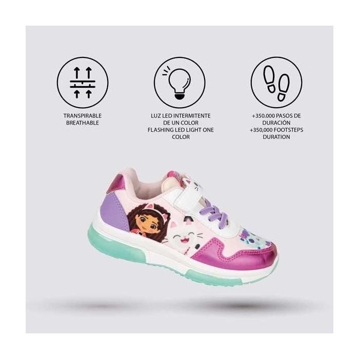 Deportiva suela pvc con luces gabby´s dollhouse t026