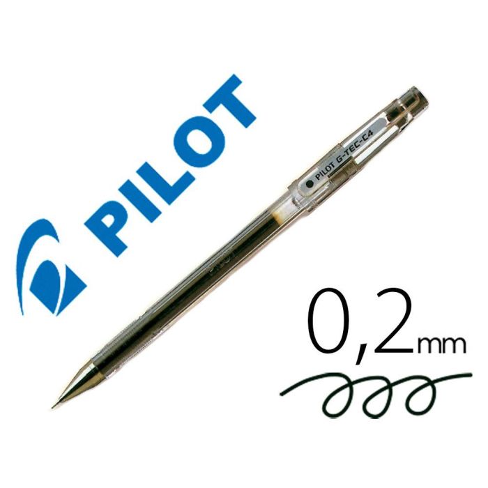 Boligrafo Pilot Punta Aguja G-Tec-C4 Negro 12 unidades