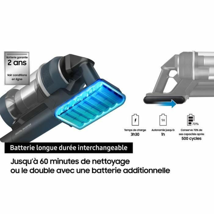 Samsung VS20C85G4TB Aspirador de Varilla Jet 85 Complete, 580 W, Azul 2