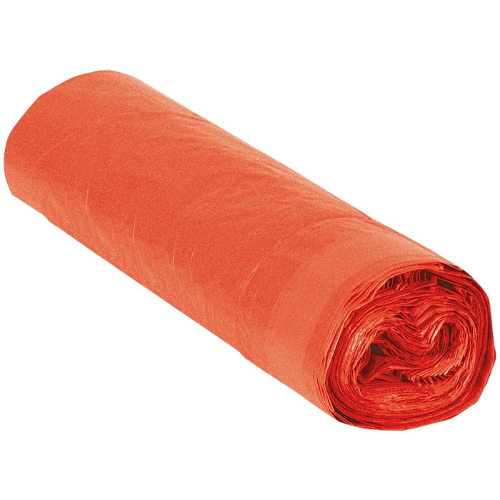 Blanca Bolsa basura domestica roja 52x60cm galga 70 rollo de 20 unidades 1