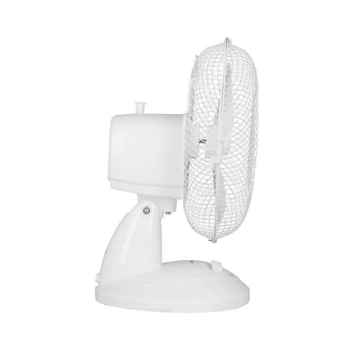 Ventilador de mesa OCEANIC - 30W - Diámetro 23 cm - 2 velocidades - Oscilante - Blanco 2