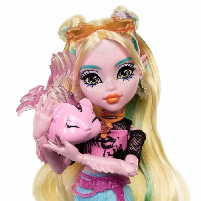 Mattel Muñeca Lagoona Blue Monster High +4 Años Articulada con Mascota y Accesorios 5