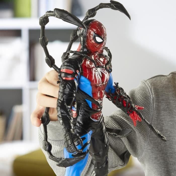 Hasbro G0728 Figura Spider-Man Venom Transformación Líquida 27cm - Cómics Marvel con 6 Accesorios y Efecto Venomizado 5