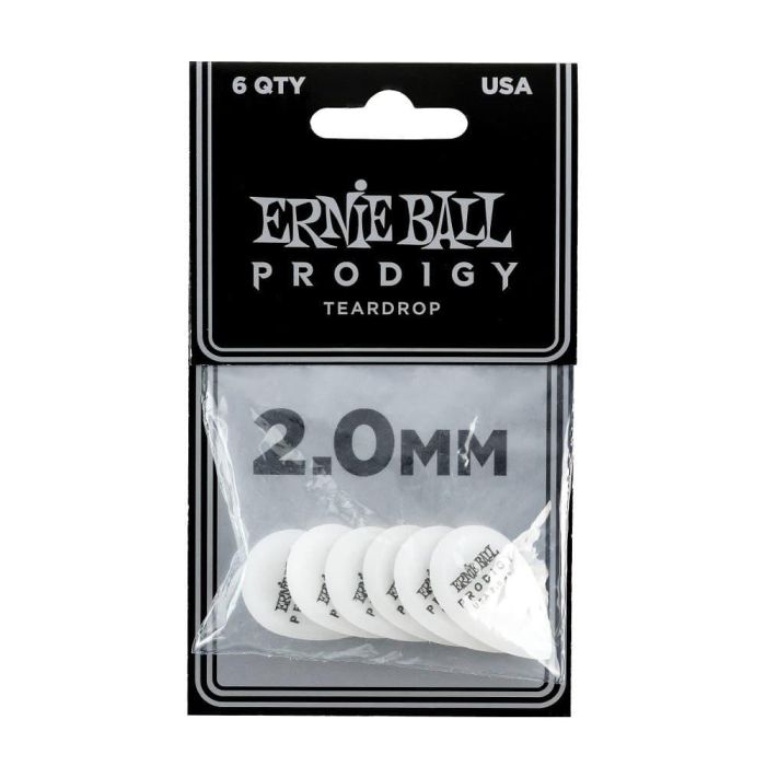 Bolsa De Púas Prodigy Blanca Teardrop 2,0 Mm - 6 Unidades 2 Bolsa De Púas Prodigy Blanca Teardrop 2,0 Mm - 6 Unidades 2