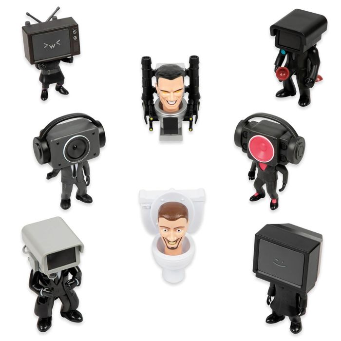 Toy Partner S1 1300 Mini Figuras Skibidi Toilet Coleccionables Mystery Sorpresa Surtidas Pack con Personaje Aleatorio +3 Años 1 Toy Partner S1 1300 Mini Figuras Skibidi Toilet Coleccionables Mystery Sorpresa Surtidas Pack con Personaje Aleatorio +3 Años 1