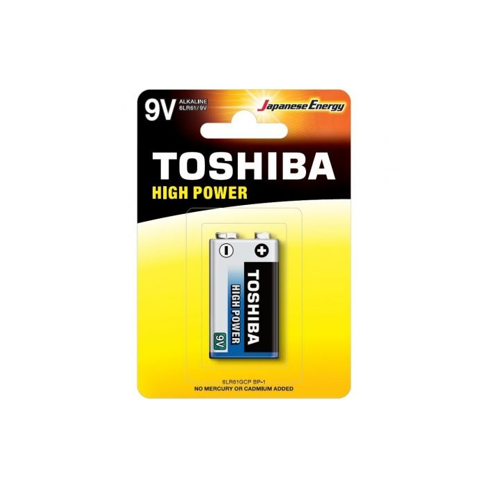 Pila 9V Toshiba 6LR61/ 9V/ Alcalina