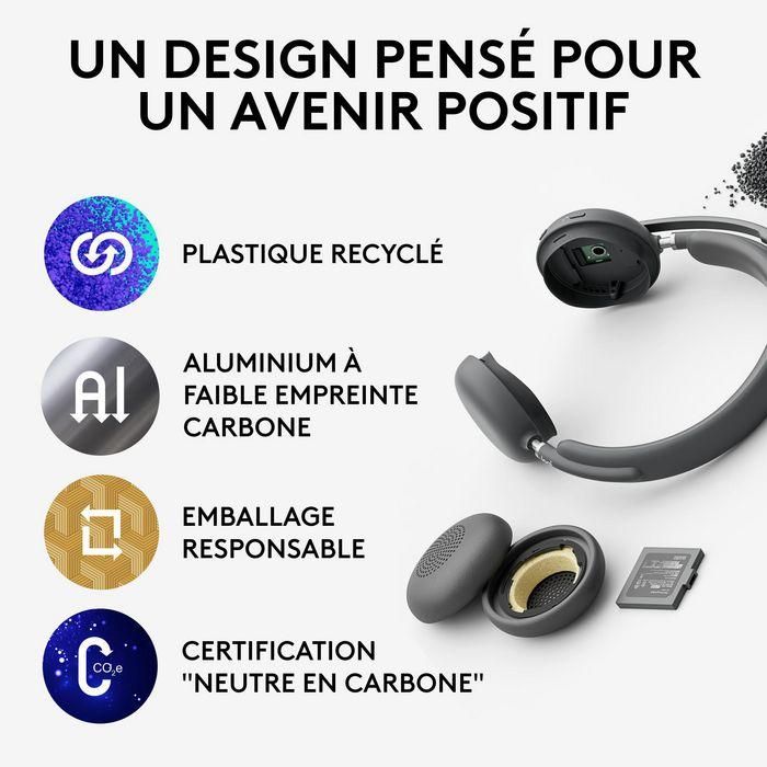 Logitech Zone Wireless 2 Auriculares Inalámbricos con Micrófono y Cancelación de Ruido para Microsoft Teams 18