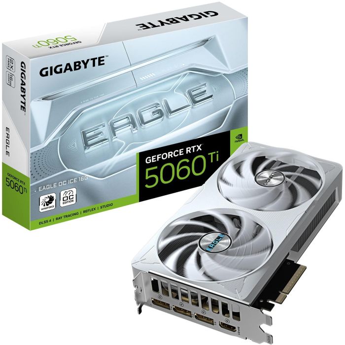 Gigabyte GIG4719331356088 GeForce RTX 5060 Ti EAGLE OC ICE 16G - Tarjeta gráfica para Gaming y Alto Rendimiento 0 Gigabyte GIG4719331356088 GeForce RTX 5060 Ti EAGLE OC ICE 16G - Tarjeta gráfica para Gaming y Alto Rendimiento 0