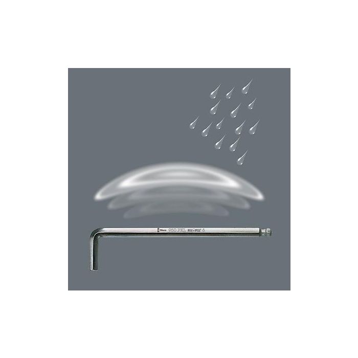 Wera 950/9 Hex-Plus 05022102001 - Juego de llaves Allen métricas de 9 piezas (1.5-10mm), cromadas 6