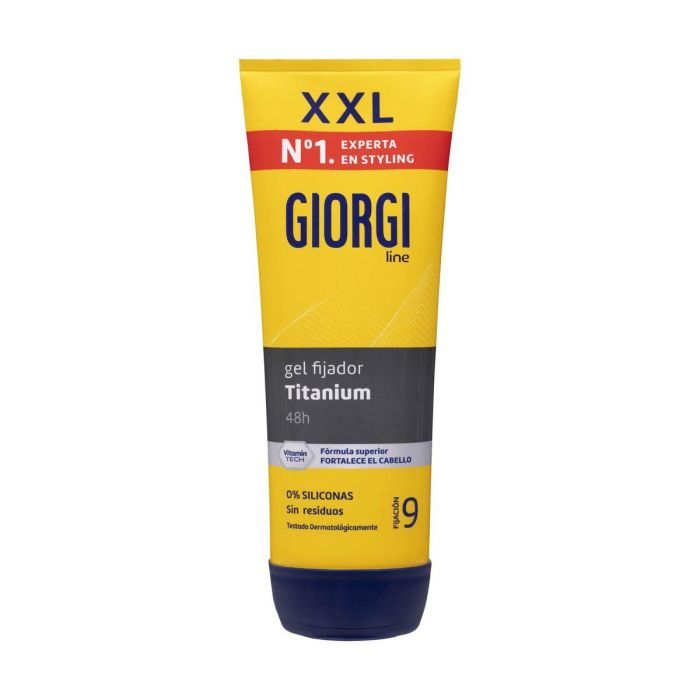 Giorgi Line ABSOLUT TITANIUM gel fijador indestructible nº9 para cabello seco, fijación duradera 48h, 240 ml Giorgi Line ABSOLUT TITANIUM gel fijador indestructible nº9 para cabello seco, fijación duradera 48h, 240 ml