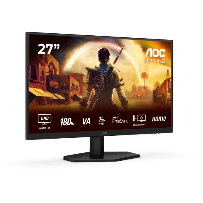 AOC 27G42XNE Monitor Gaming 27" QHD Fast VA 0.5ms 180Hz HDR10 HDMI DisplayPort VESA Negro 1
