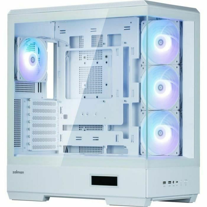 Zalman P50 DS White Midi Tower PC Blanco con Ventana Lateral de Cristal Templado y Soporte ATX