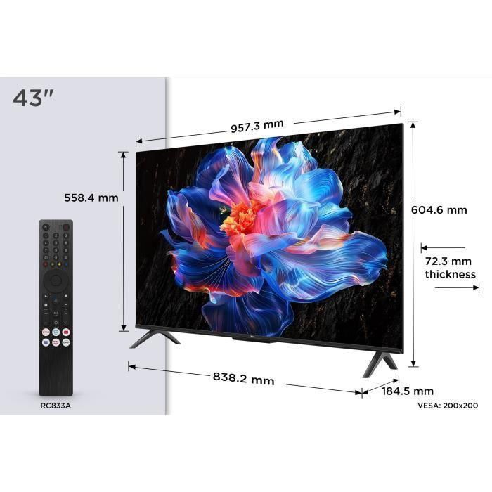 Smart TV TCL 43P6K 43 43" 4K Ultra HD LED HDR D-LED 4 Smart TV TCL 43P6K 43 43" 4K Ultra HD LED HDR D-LED 4