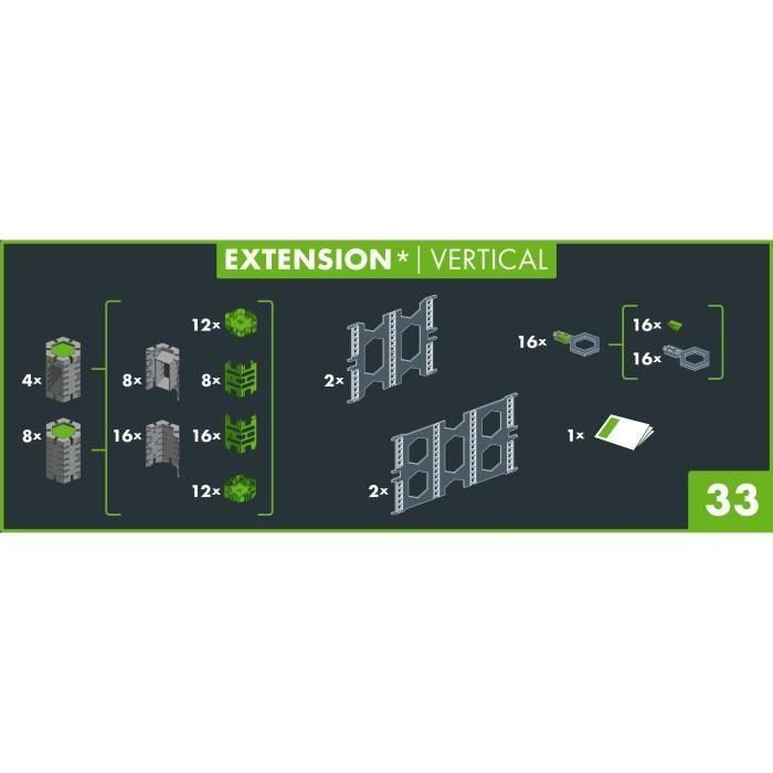 Ravensburger 22427 GraviTrax PRO Set de Expansión Vertical - Circuito de Mármol - 33 Piezas - Edad 8+ 3