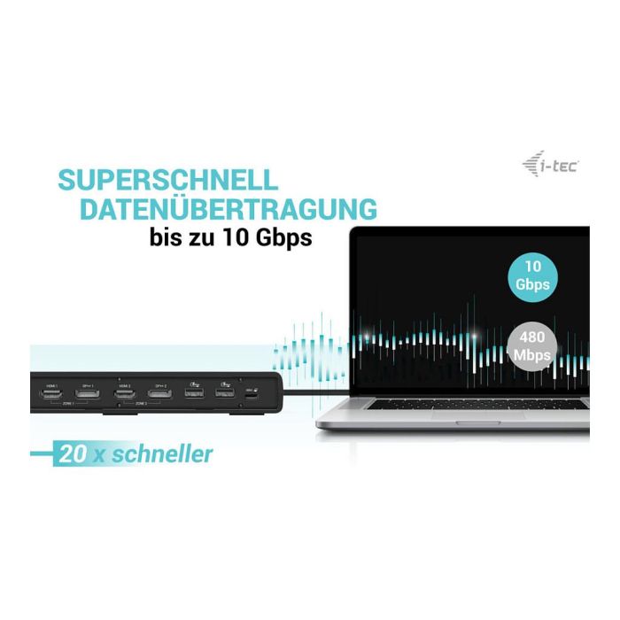 I-Tec Docking Station USB C Dual Display, Power Delivery 100W, Soporte 2 Pantallas, USB 3.2 Gen 1 Type-C, Negro 9 I-Tec Docking Station USB C Dual Display, Power Delivery 100W, Soporte 2 Pantallas, USB 3.2 Gen 1 Type-C, Negro 9