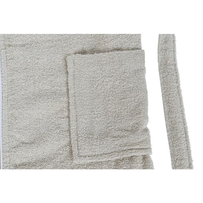 DKD Home Decor Albornoz Beige 1 x 123 x 68 cm Set de 2 para Mujer Algodón 400gsm 5