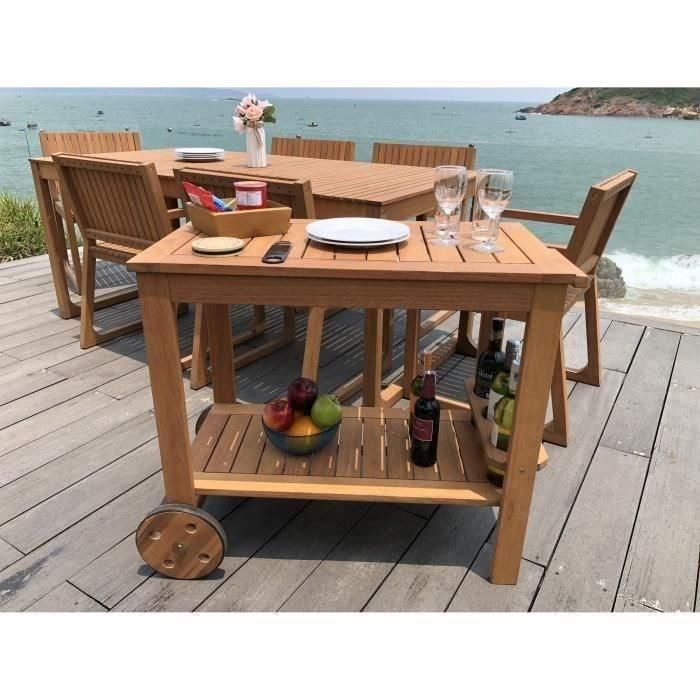 Carrito de Jardín de Madera Eucalipto FSC con Estante Retráctil, Soporte para Botellas y 2 Ruedas - 91.8x49.9x74 cm 2 Carrito de Jardín de Madera Eucalipto FSC con Estante Retráctil, Soporte para Botellas y 2 Ruedas - 91.8x49.9x74 cm 2