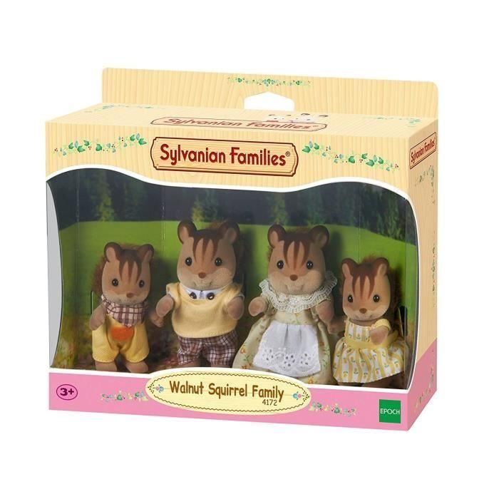 Sylvanian Families 4172 Familia Ardillas Rojas - 4 Figuras Articuladas con Ropa Extraíble: Mamá, Papá, Hijo y Hija - Juguete +3 Años 4 Sylvanian Families 4172 Familia Ardillas Rojas - 4 Figuras Articuladas con Ropa Extraíble: Mamá, Papá, Hijo y Hija - Juguete +3 Años 4