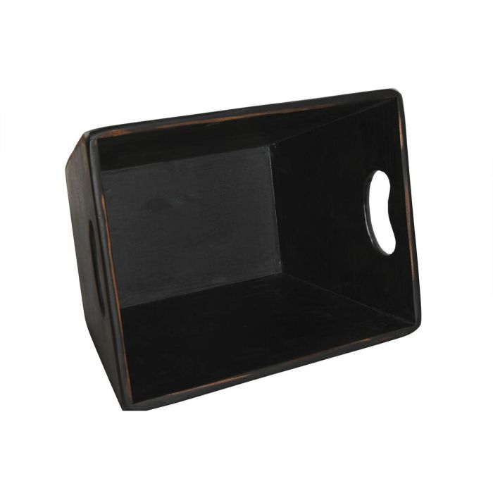 Caja Tradicional DKD Home Decor Negro 22 x 18 x 35 cm Set de 4 2