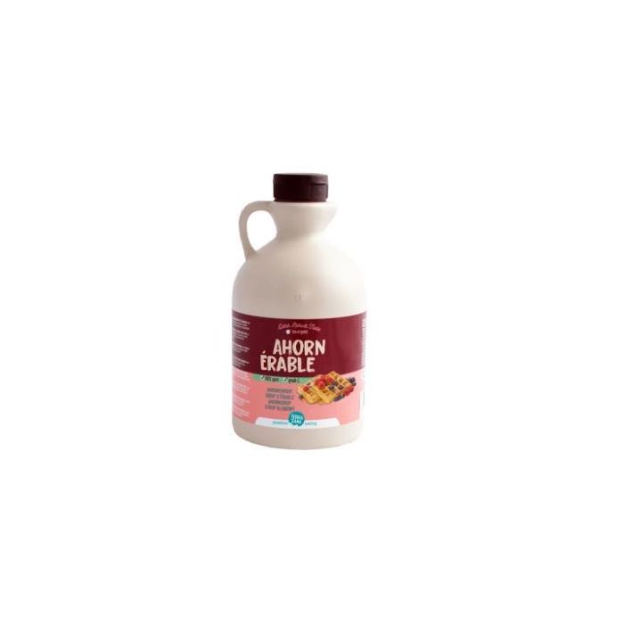 TERRASANA Sirope de Arce Grado C 1 Litro, Orgánico, Alternativa Vegana a la Miel, Dark Robust Taste