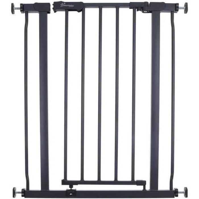 Dreambaby DRE9312742893361 Barrera de Seguridad AVA Montada a Presión Doble Cierre 61-68 x 75 cm Antracita