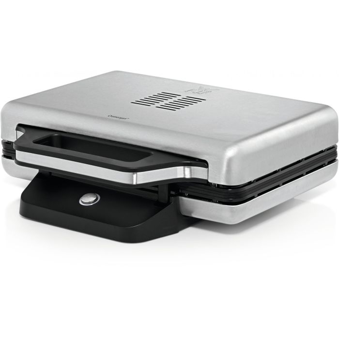 WMF 0415150011 Sandwichera Lono con Placas Antiadherentes, 800W, Color Negro y Plata, Mango con Bloqueo, Fácil de Limpiar 0 WMF 0415150011 Sandwichera Lono con Placas Antiadherentes, 800W, Color Negro y Plata, Mango con Bloqueo, Fácil de Limpiar 0