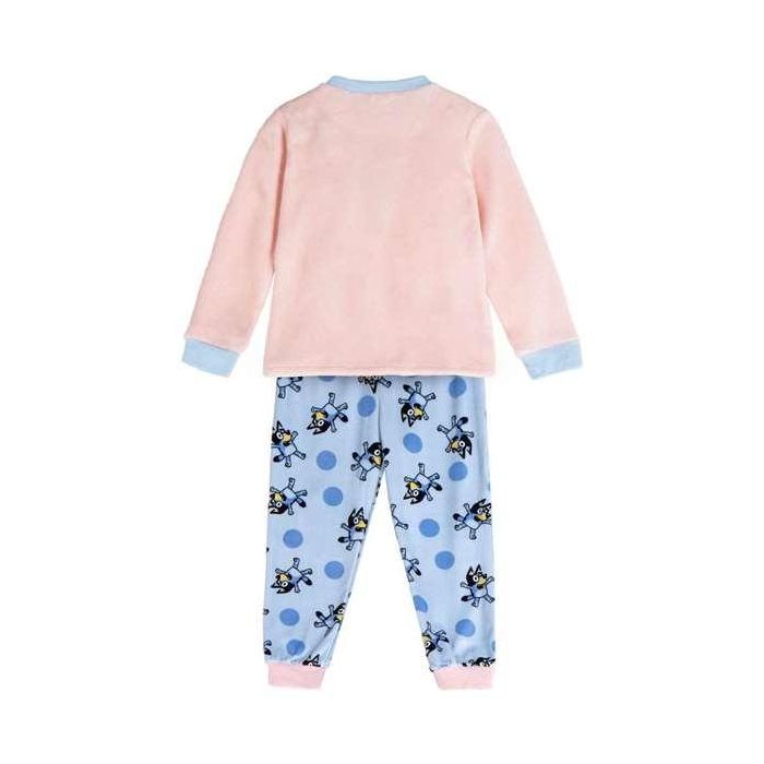 Cerdá Pijama Largo Velour Bluey 5 años - Pijama de invierno para niños azul claro 1