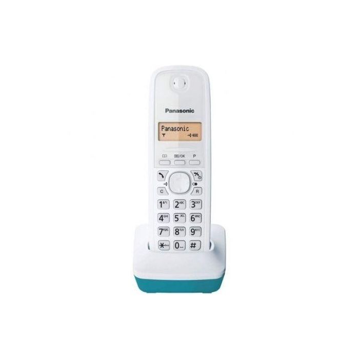 Teléfono Inalámbrico Panasonic Corp. KX-TG1611SPC DECT Blanco Turquesa Ambar 1 Teléfono Inalámbrico Panasonic Corp. KX-TG1611SPC DECT Blanco Turquesa Ambar 1