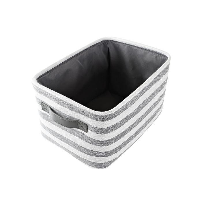 Cesta Basicos DKD Home Decor Gris Blanco 32 x 25 x 42 cm Set de 3 3 Cesta Basicos DKD Home Decor Gris Blanco 32 x 25 x 42 cm Set de 3 3