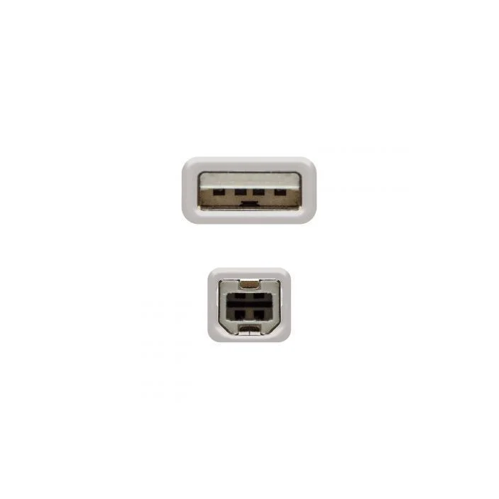 Nano Cable 10.01.0102 Cable USB 2.0 Impresora Tipo-B Macho - USB Macho 480Mbps 1m Beige Nano Cable 10.01.0102 Cable USB 2.0 Impresora Tipo-B Macho - USB Macho 480Mbps 1m Beige