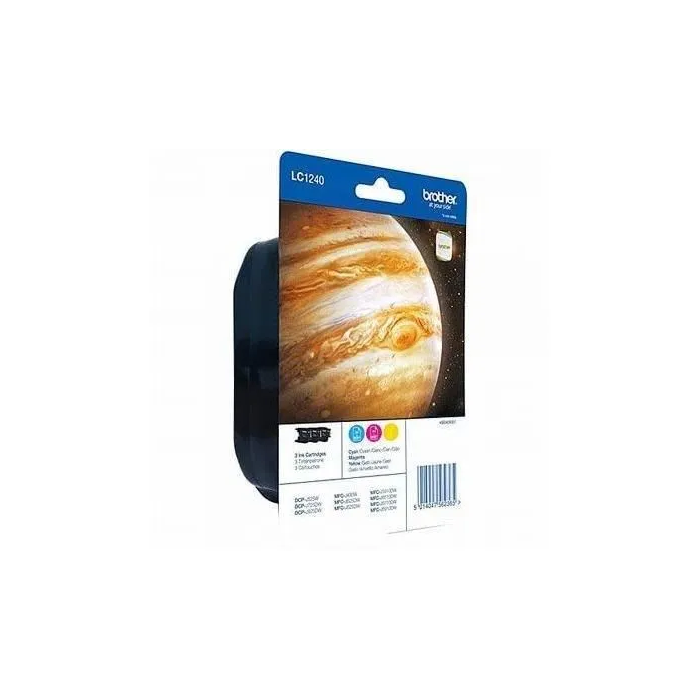 Brother LC-1240 Cartucho de Tinta Compatible con Cian, Magenta y Amarillo - Alta Capacidad 1